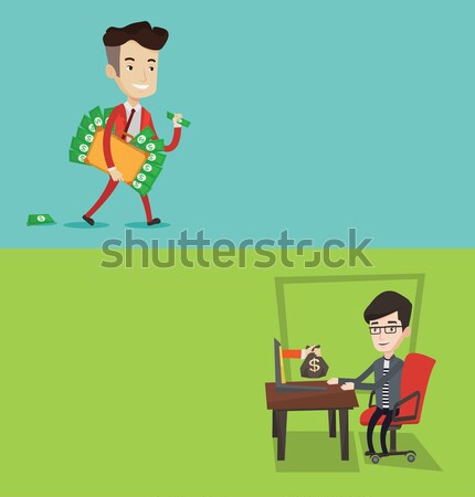 Two educational banners with space for text. Stock photo © RAStudio