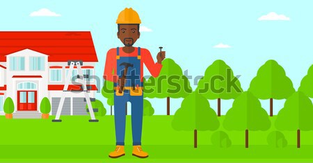 [[stock_photo]]: Vecteur · écologie · accueillant · homme