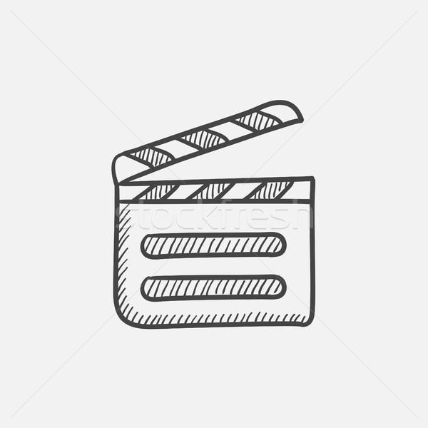 Clapboard sketch icon. Stock photo © RAStudio