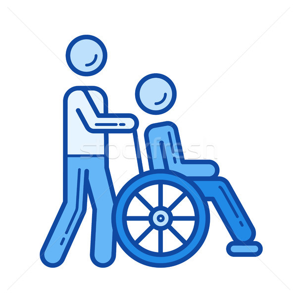 Disability line icon. Stock photo © RAStudio