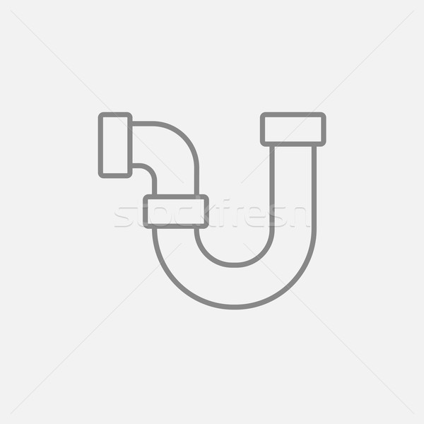 Water pipeline line icon. Stock photo © RAStudio