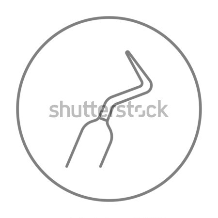 Dental scraper line icon. Stock photo © RAStudio