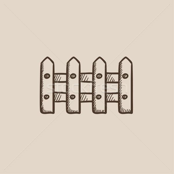 Fence sketch icon. Stock photo © RAStudio