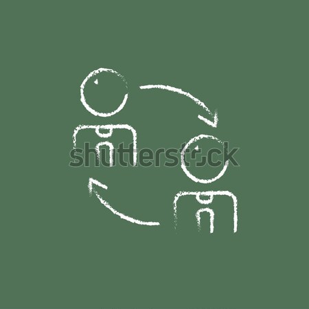 Staff turnover line icon. Stock photo © RAStudio