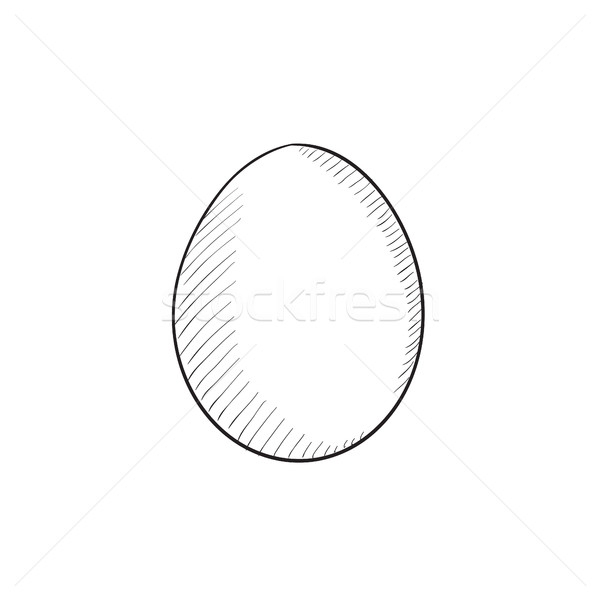 Egg sketch icon. Stock photo © RAStudio