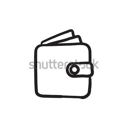Wallet sketch icon. Stock photo © RAStudio