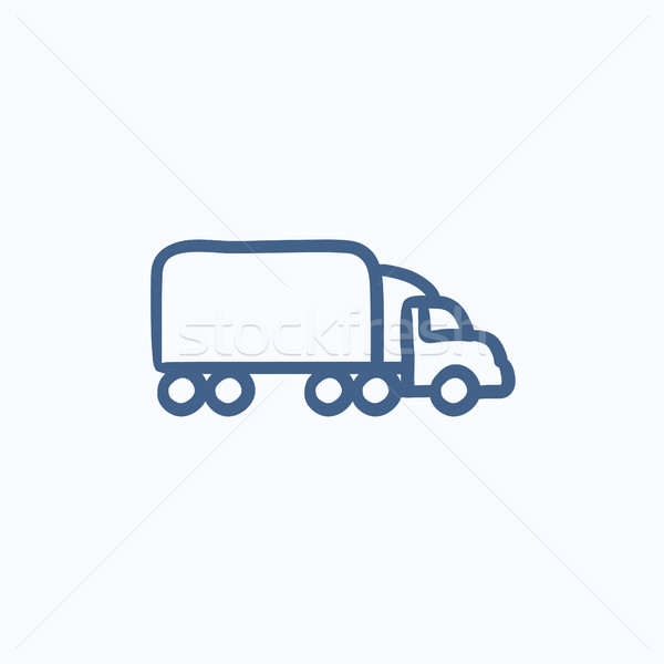 Delivery truck sketch icon. Stock photo © RAStudio
