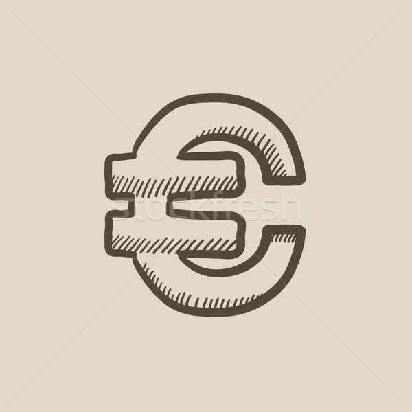Euro symbol sketch icon. Stock photo © RAStudio