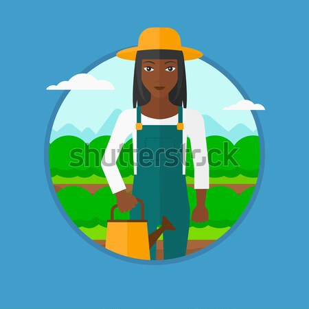 Woman playing flying disc vector illustration. Stock photo © RAStudio