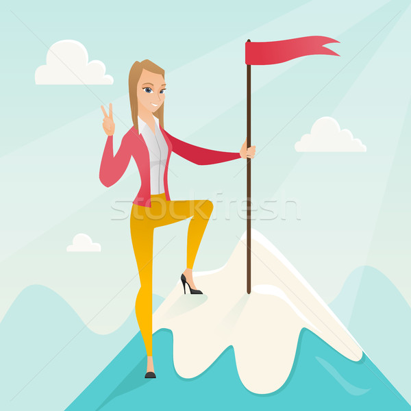 Achievement of business success. Stock photo © RAStudio