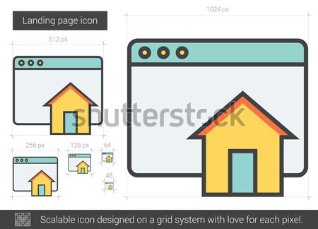 Homepage line icon. Stock photo © RAStudio
