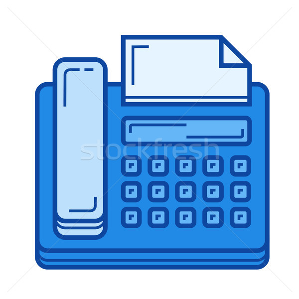 Fax line icon. Stock photo © RAStudio