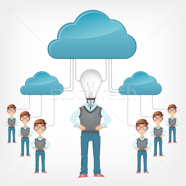 Stock photo: Cloud Concept. Vector EPS 10.