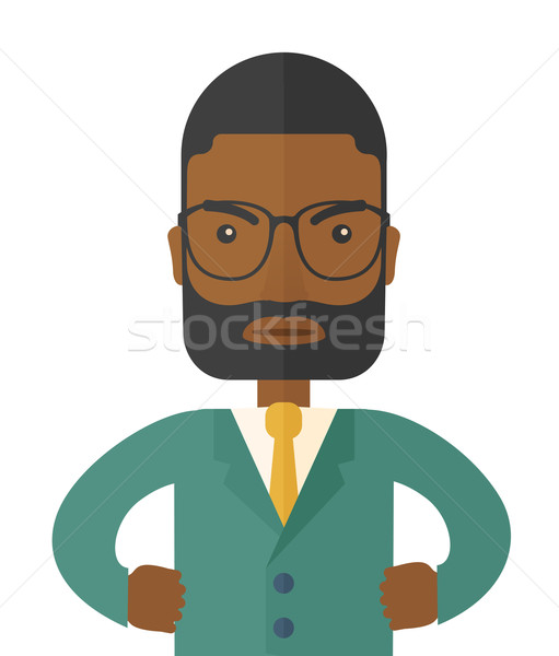 Angry black man vector illustration © RAStudio (#5920061) | Stockfresh