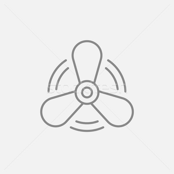 Boat propeller line icon. Stock photo © RAStudio