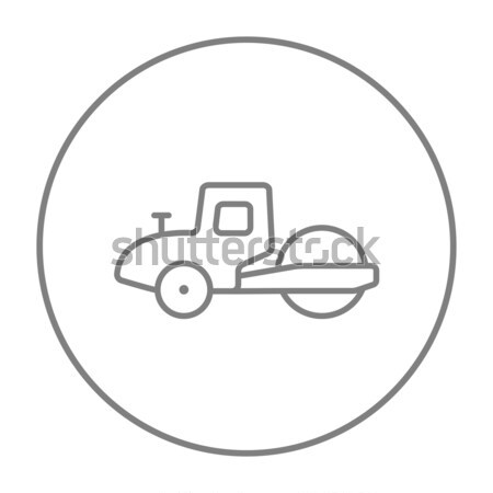 Road roller line icon. Stock photo © RAStudio