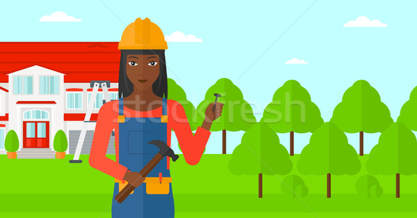 Cheerful repairer engineer. Stock photo © RAStudio