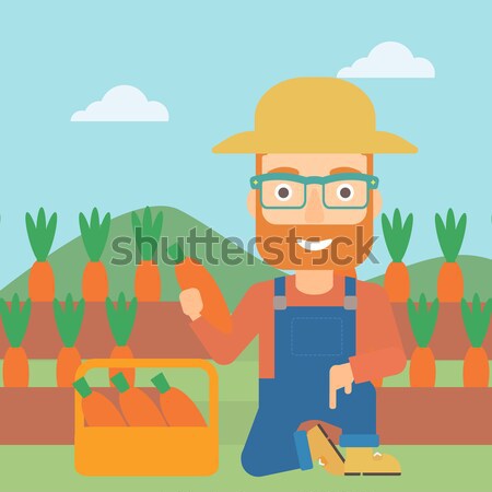 Agricultor regadera hombre barba Foto stock © RAStudio