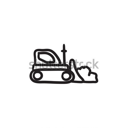 Bulldozer sketch icon. Stock photo © RAStudio