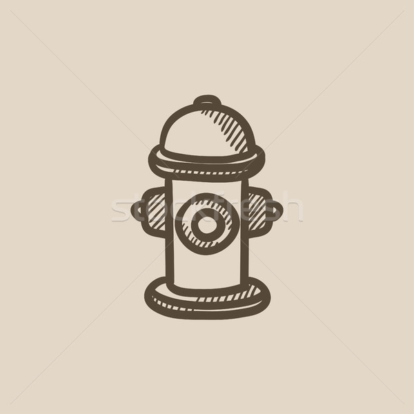 Fire hydrant  sketch icon. Stock photo © RAStudio