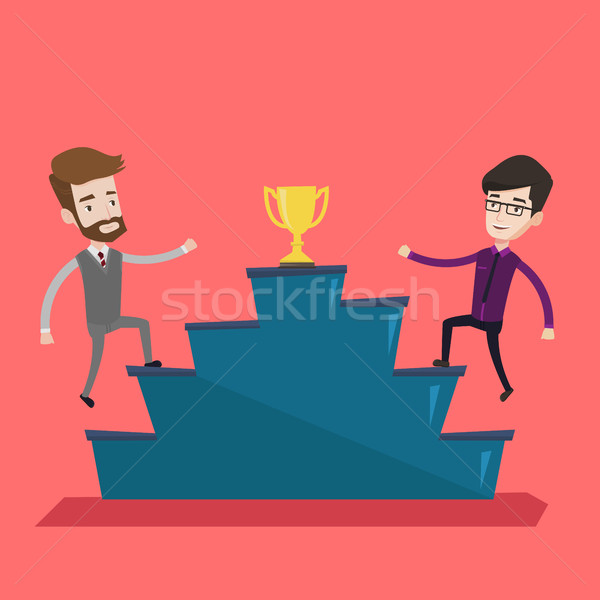 Two men competing for the business award. Stock photo © RAStudio