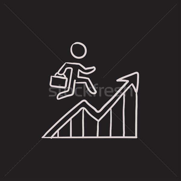 Financial recovery sketch icon. Stock photo © RAStudio