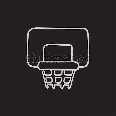 Basketball hoop sketch icon. Stock photo © RAStudio