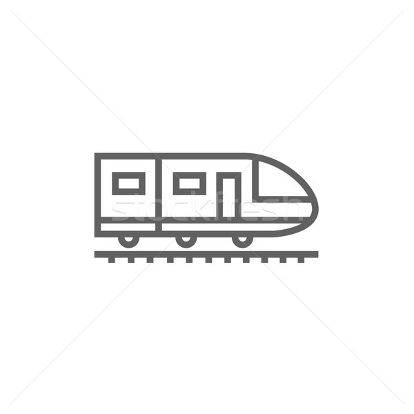 Modern high speed train line icon. Stock photo © RAStudio
