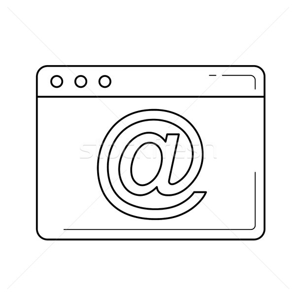 Email line icon. Stock photo © RAStudio