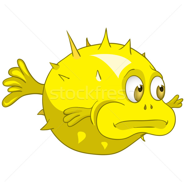 Cartoon Character Fish Urchin Stock photo © RAStudio