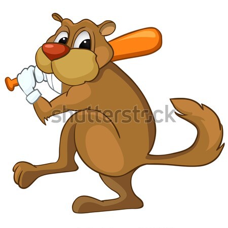 Stock photo: Beaver CREES. Look for Funny Beaver by Keyword 