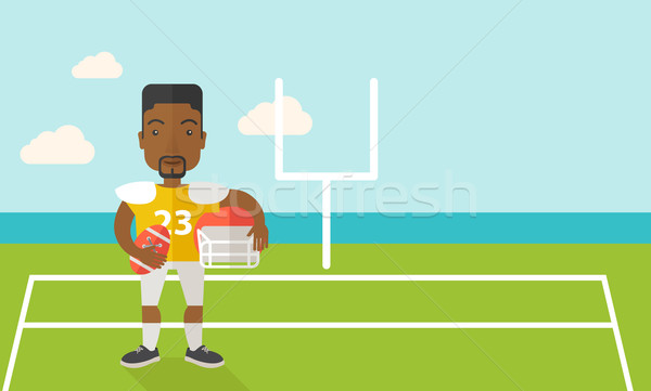 Rugby player on stadium. Stock photo © RAStudio