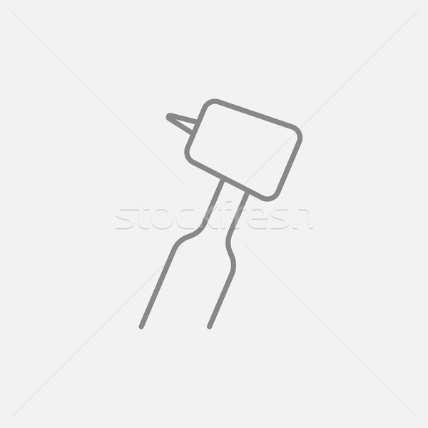Dental drill line icon. Stock photo © RAStudio
