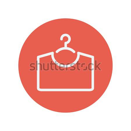 Sweater on hanger line icon. Stock photo © RAStudio