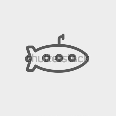 Podwodny line ikona internetowych komórkowych Zdjęcia stock © RAStudio
