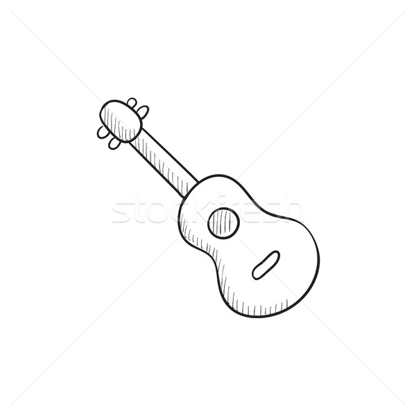 Guitar sketch icon. Stock photo © RAStudio