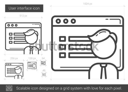 User interface line icon. Stock photo © RAStudio