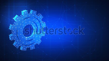 Technology gear futuristic hud background. Stock photo © RAStudio