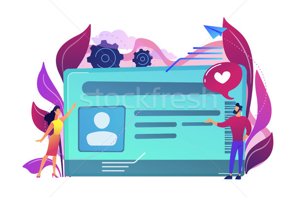 Smart ID card concept vector illustration. Stock photo © RAStudio