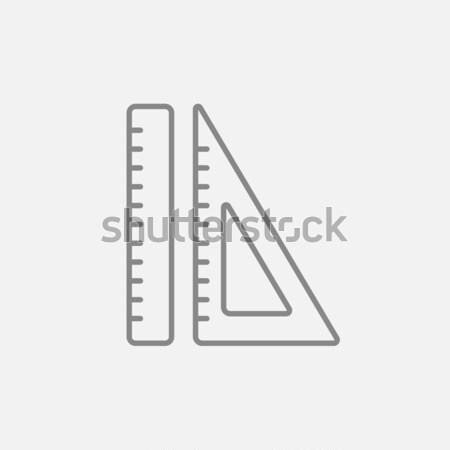 Rulers line icon. Stock photo © RAStudio