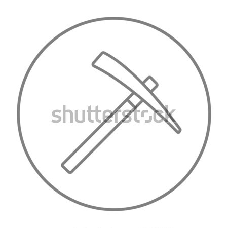 Pickax line icon. Stock photo © RAStudio