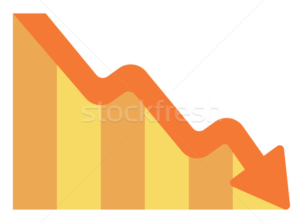Arrow pointing downwards  Stock photo © RAStudio