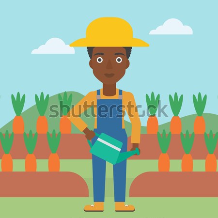 Farmer with pruner in garden. Stock photo © RAStudio