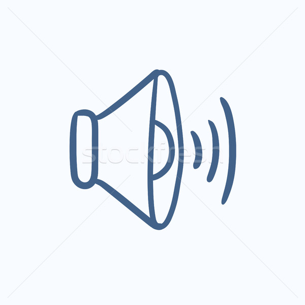 Speaker volume sketch icon. Stock photo © RAStudio