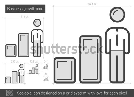 Business growth line icon. Stock photo © RAStudio