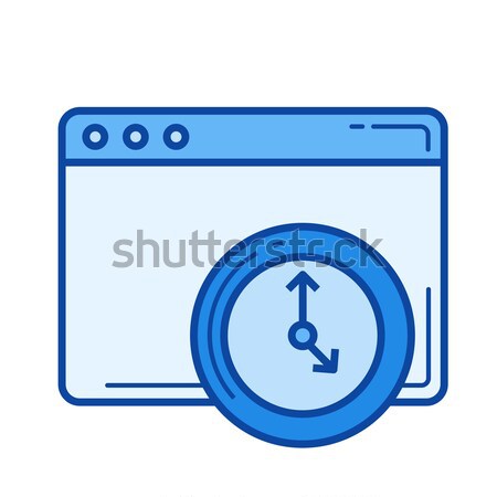 Timeout line icon. Stock photo © RAStudio