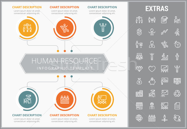 Human resource infographic template and elements. Stock photo © RAStudio