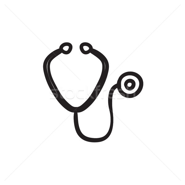 Stethoscope sketch icon. Stock photo © RAStudio