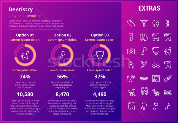 Stock photo: Dentistry infographic template, elements and icons