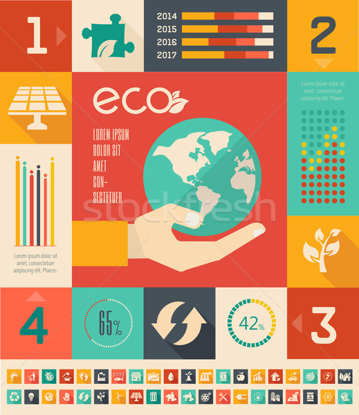 Ecology Infographic Template. Stock photo © RAStudio